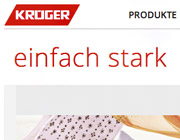 Webkonzept und Design für Krüger