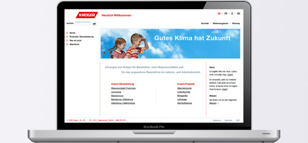 Corporate Website - krueger.ch